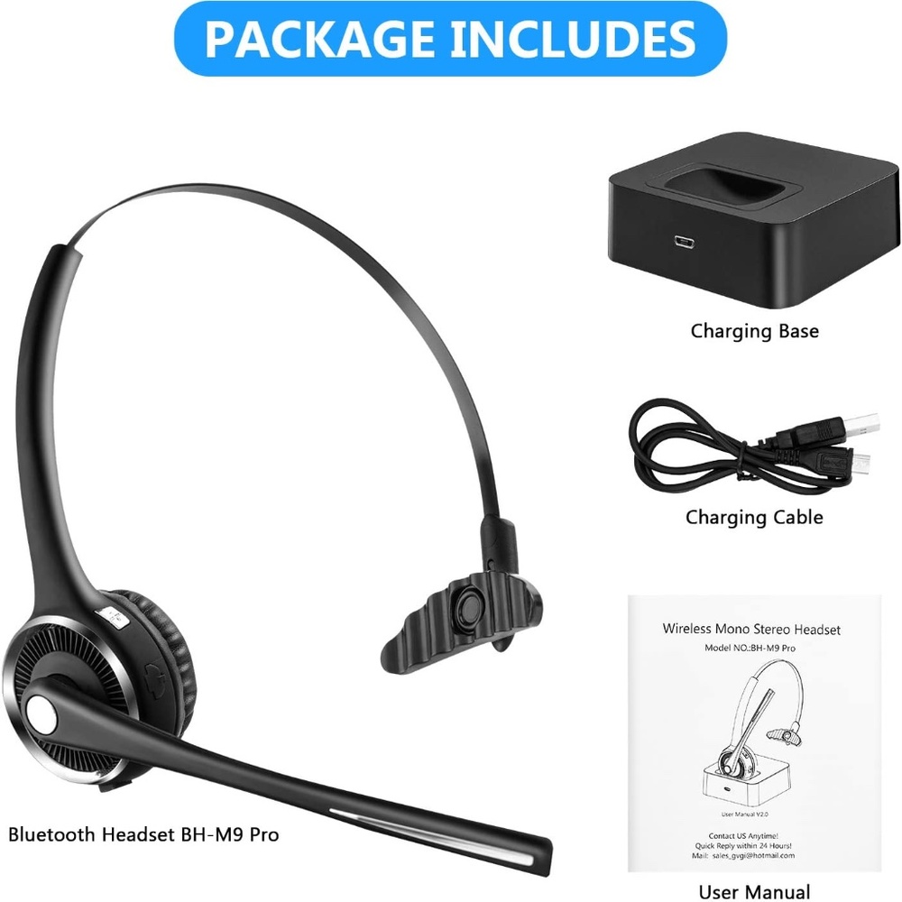 Giveet Bluetooth Headset w/Charging Dock - Picture 2 of 13